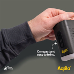 Pompa ad aria wireless ricaricabile con USB-C 3 in 1 con luce color nero quinta vista