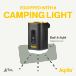 Pompa ad aria wireless ricaricabile con USB-C 3 in 1 con luce color nero sesta vista