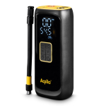 Compressore portatile a gonfiaggio rapido con torcia e powerbank da 4000mAh color nero