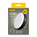 Torcia da esterno da 300 lumen con batteria esterna da 10.000 mAh color nero nona vista