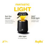 Altoparlante portatile 3 in 1 con luce 360° regolabile e powerbank 10.000mAh color nero quarta vista