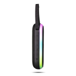 Altoparlante portatile con maniglia di presa e illuminazione RGB 8 colori 30 W color nero quarta vista