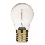 Lampadina LED decorativa con design a filamento e alimentazione a batterie color giallo settima vista