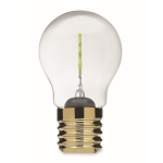 Lampadina LED decorativa con design a filamento e alimentazione a batterie color verde fluorescente settima vista