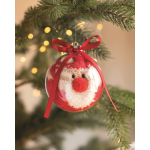 Calzini natalizi in poliestere in sfera per albero di Natale taglia M color rosso vista ambiente