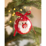Calzini natalizi in poliestere in sfera per albero di Natale taglia M color rosso vista ambiente principale
