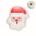 Scaldamani riutilizzabile in plastica a forma di Babbo Natale color multicolore