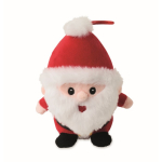 Peluche di Babbo Natale ricamato in poliestere con fiocco per appendere color rosso quinta vista