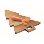 Tagliere da portata in legno di acacia a forma di albero di Natale color legno seconda vista