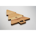 Tagliere da portata in legno di acacia a forma di albero di Natale color legno vista principale