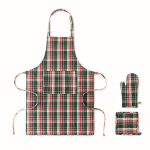 Set da cucina in cotone a quadri 200 g/m² color multicolore