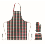 Set da cucina in cotone a quadri 200 g/m² color multicolore
