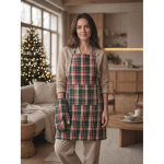 Set da cucina in cotone a quadri 200 g/m² color multicolore vista ambiente