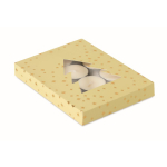 Set di 12 tealight profumate alla cannella in confezione natalizia color beige
