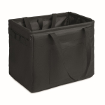 Organizzatore pieghevole multifunzione in RPET con manici e tasche color nero