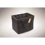 Organizzatore pieghevole multifunzione in RPET con manici e tasche color nero quinta vista fotografica