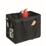 Organizzatore pieghevole multifunzione in RPET con manici e tasche color nero