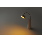 Lampada da scrivania e torcia 2 in 1 con luce regolabile in 3 modalità color bianco terza vista fotografia