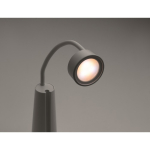 Lampada da scrivania e torcia 2 in 1 con luce regolabile in 3 modalità color bianco vista fotografia