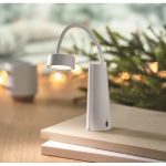 Lampada da scrivania e torcia 2 in 1 con luce regolabile in 3 modalità color bianco seconda vista ambiente