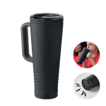 Bicchiere termico in acciaio inox a doppia parete con altoparlante integrato 700 ml color nero