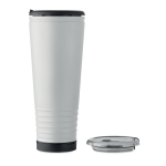 Bicchiere termico in acciaio inox a doppia parete con altoparlante integrato 700 ml color bianco
