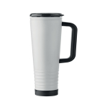 Bicchiere termico in acciaio inox a doppia parete con altoparlante integrato 700 ml color bianco