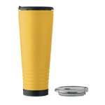 Bicchiere termico in acciaio inox a doppia parete con altoparlante integrato 700 ml color giallo