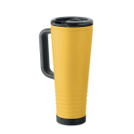 Bicchiere termico in acciaio inox a doppia parete con altoparlante integrato 700 ml color giallo
