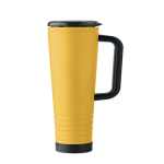 Bicchiere termico in acciaio inox a doppia parete con altoparlante integrato 700 ml color giallo