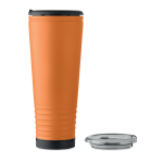 Bicchiere termico in acciaio inox a doppia parete con altoparlante integrato 700 ml color arancione