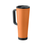Bicchiere termico in acciaio inox a doppia parete con altoparlante integrato 700 ml color arancione