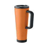 Bicchiere termico in acciaio inox a doppia parete con altoparlante integrato 700 ml color arancione