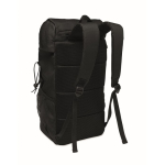 Zaino sportivo in RPET 600D con dettagli riflettenti 15L color nero seconda vista