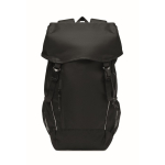 Zaino sportivo in RPET 600D con dettagli riflettenti 15L color nero terza vista