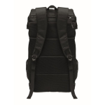 Zaino sportivo in RPET 600D con dettagli riflettenti 15L color nero quarta vista