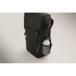 Zaino sportivo in RPET 600D con dettagli riflettenti 15L color nero sesta vista fotografica