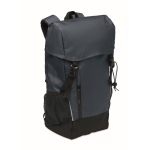 Zaino sportivo in RPET 600D con dettagli riflettenti 15L color blu