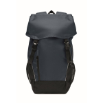 Zaino sportivo in RPET 600D con dettagli riflettenti 15L color blu terza vista