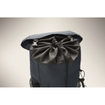 Zaino sportivo in RPET 600D con dettagli riflettenti 15L color blu quinta vista fotografica