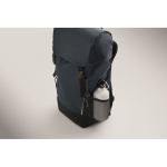 Zaino sportivo in RPET 600D con dettagli riflettenti 15L color blu sesta vista fotografica