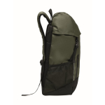 Zaino sportivo in RPET 600D con dettagli riflettenti 15L color verde scuro