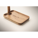 Vassoio in legno di acacia da appoggio per portare con sé e per piccoli oggetti di uso quotidiano color legno vista principale