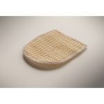 Set da bagno in secchiello di legno con accessori per la cura del corpo color legno settima vista fotografica
