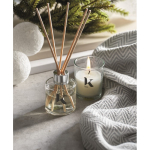 Set profumo alla vaniglia con diffusore di fragranza e candela in cera vegetale color trasparente terza vista ambiente 2