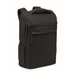Zaino per laptop in PU con fodera RPET con scomparto da 15'' color nero