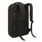 Zaino per laptop in PU con fodera RPET con scomparto da 15'' color nero seconda vista