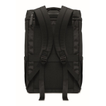 Zaino per laptop in PU con fodera RPET con scomparto da 15'' color nero