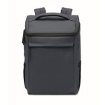Zaino per laptop in PU con fodera RPET con scomparto da 15'' color blu mare decima vista