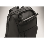 Zaino urbano in RPET con scomparto imbottito per laptop 15'' color nero vista fotografia